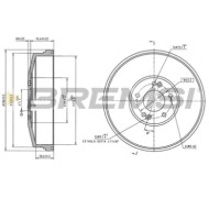 Tamburo Freno Posteriore Kia Carnival Ii Cr5853 0k58a26251 Bremsi