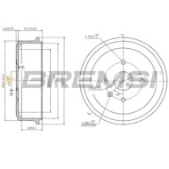 Tamburo Freno Posteriore Daewoo Rezzo Cr5859 Verniciato Bremsi