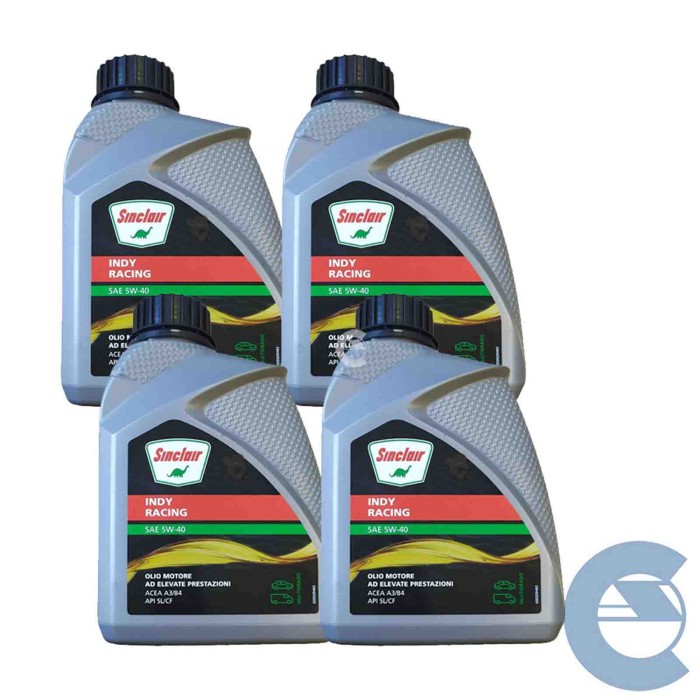 SINCLAIR-INDY-RACING-2.jpg Sinclair Indy Racing 5w40 4 Litri Olio Motore Auto E Mezzi Industriali Leggeri