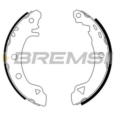 GF0006.JPG Kit Ganasce Freno Posteriore Alfa Romeo 33 33 Sportwagon Alfasud Sprint Gf0006 60703319 S.f. Bendix Bremsi