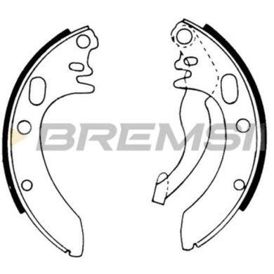 GF0013.JPG Kit Ganasce Freno Posteriore Audi 80 Gf0013 823609527 Bremsi