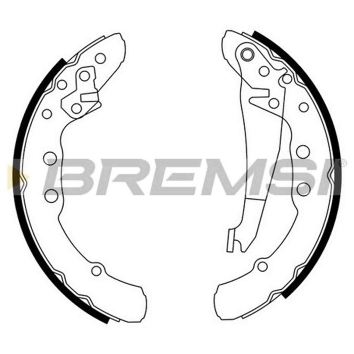 GF0021.JPG Kit Ganasce Freno Posteriore Audi 100 C2 Tre Volumi (431 433 434) Gf0021 357609525c Bremsi