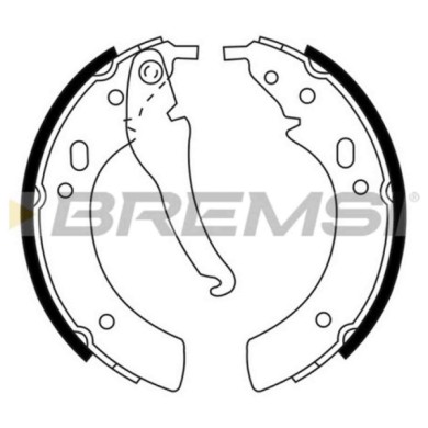 GF0074.JPG Kit Ganasce Freno Posteriore Bmw 3 5 2000 Coupú 1500-2000 2500-3.3 2.5-3.2 Coupú Gf0074 34211111052 S.f. Ate Teves Br