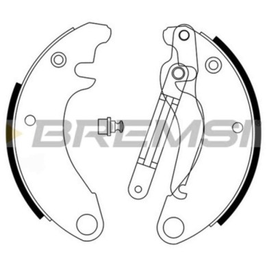 GF0091.JPG Kit Ganasce Freno Anteriore Citro-n 2 Cv Gf0091 Az451016a S.f. Citroen Bremsi
