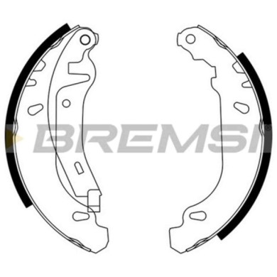 GF0105-2.JPG Kit Ganasce Freno Posteriore Citroen Zx (n2) Gf0105-2 S.f. Bendix Bremsi