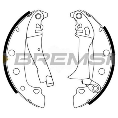 GF0150.JPG Kit Ganasce Freno Posteriore Fiat 131 (131) Gf0150 423807 S.f. Bendix Bremsi