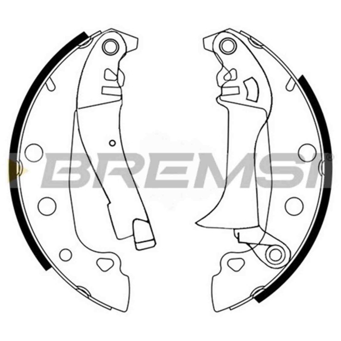 GF0150.JPG Kit Ganasce Freno Posteriore Fiat 131 (131) Gf0150 423807 S.f. Bendix Bremsi