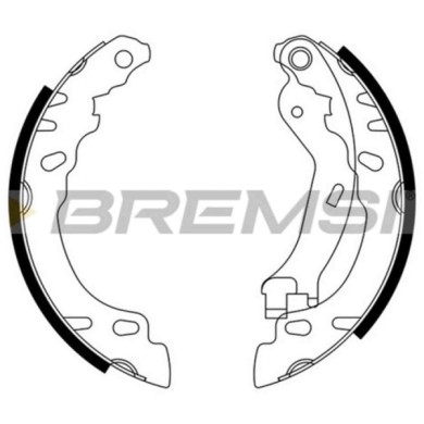 GF0154.JPG Kit Ganasce Freno Posteriore Fiat Panda 500 Panda Cassone/coda Spiovente 500 C Ford Ka Gf0154 77362615 S.f. Bosch Bre