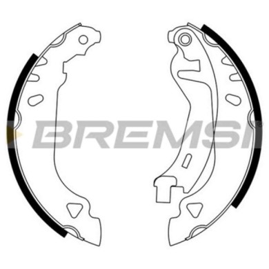 GF0169.JPG Kit Ganasce Freno Posteriore Fiat Tipo (160) Gf0169 5888433 S.f. Bendix Bremsi