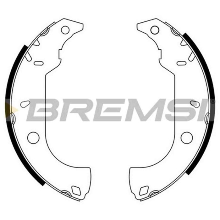 GF0170.JPG Kit Ganasce Freno Posteriore Fiat Tipo (160) Gf0170 S.f. Bendix Bremsi