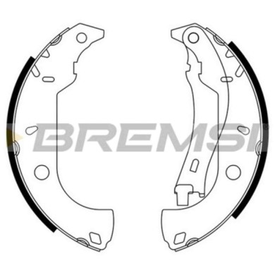 GF0171.JPG Kit Ganasce Freno Posteriore Fiat Tipo (160) Gf0171 5888453 S.f. Bendix Bremsi
