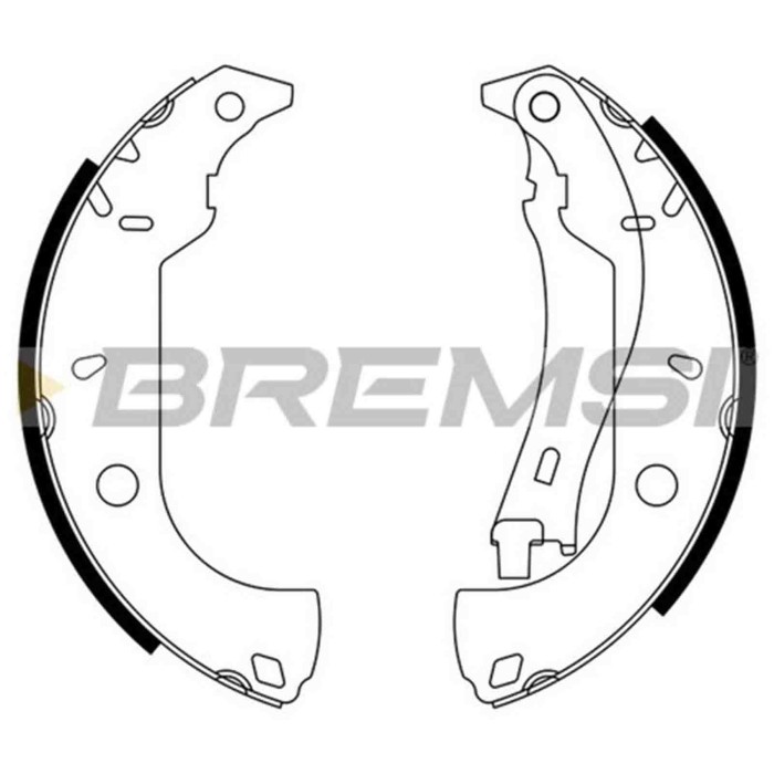 GF0171.JPG Kit Ganasce Freno Posteriore Fiat Tipo (160) Gf0171 5888453 S.f. Bendix Bremsi