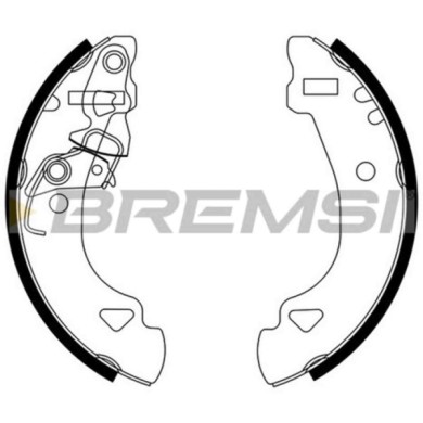 GF0173.JPG Kit Ganasce Freno Posteriore Fiat Panda Panda Cassone/coda Spiovente Uno Lancia Y10 Autobianchi Y10 Gf0173 71738377 B