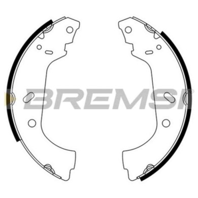 GF0177.JPG Kit Ganasce Freno Posteriore Peugeot 806 (221) Gf0177 4241h7 S.f. Bendix Bremsi