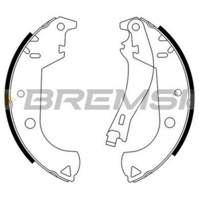 GF0184.JPG Kit Ganasce Freno Posteriore Fiat Doblo Mpv/space Wagon Doblo Cassone/limousine Spaziosa Gf0184 46813923 S.f. Bendix 