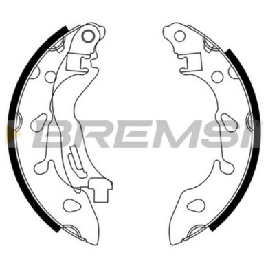 GF0189.JPG Kit Ganasce Freno Posteriore Fiat Panda 500 500 C 500l Panda Cassone/coda Spiovente Ford Ka Gf0189 77365795 S.f. Lock