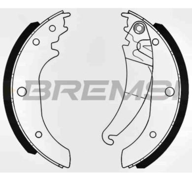 GF0190.JPG Kit Ganasce Freno Posteriore Iveco Daily Ii Furgonato Daily Ii Pianale Piatto/telaio Gf0190 1906196 S.f. Perrot Brems