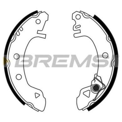 GF0214.JPG Kit Ganasce Freno Posteriore Ford Sierra Sierra 2 Volumi/coda Spiovente Panther Kallista Gf0214 5020560 S.f. Bendix B