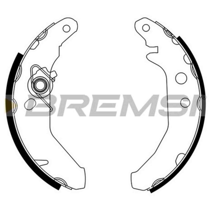 GF0225.JPG Kit Ganasce Freno Posteriore Ford Fiesta Furgonato Fiesta Iii Fiesta Cassone/coda Spiovente Gf0225 1041483 S.f. Bendi
