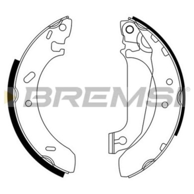 GF0227.JPG Kit Ganasce Freno Posteriore Ford Escort V (aal Abl) Gf0227 5027752 S.f. Lucas Girling Bremsi