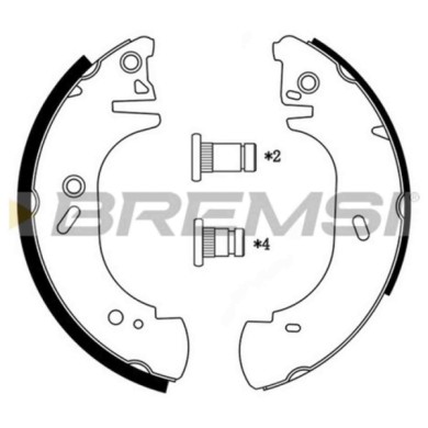 GF0231.JPG Kit Ganasce Freno Posteriore Ford Transit Autobus (e ) Gf0231 1570209 S.f. Bendix Bremsi