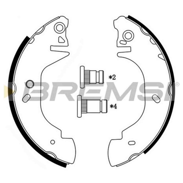 GF0232.JPG Kit Ganasce Freno Posteriore Ford Transit Autobus Transit Furgonato Transit Pianale Piatto/telaio Transit Tourneo Gf0