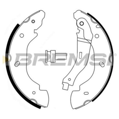 GF0240.JPG Kit Ganasce Freno Posteriore Ford Transit Autobus (fd Fb Fs Fz Fc ) Gf0240 1227045 S.f. Bosch Bremsi