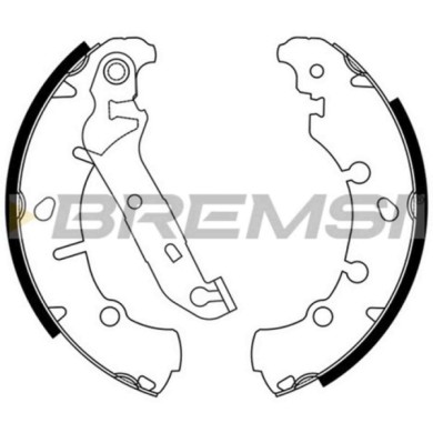 GF0243.JPG Kit Ganasce Freno Posteriore Ford Fiesta Iv (ja Jb) Gf0243 1106633 S.f. Lockheed Ap Bremsi