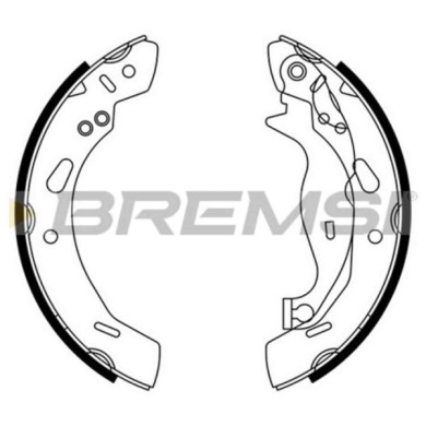 GF0249.JPG Kit Ganasce Freno Posteriore Ford Fiesta Vi Fiesta Vi Van Ka+ Gf0249 1550225 S.f. Lucas Girling Bremsi