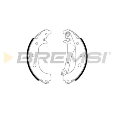 GF0250.JPG Kit Ganasce Freno Posteriore Ford Ecosport Gf0250 1782874 Bremsi