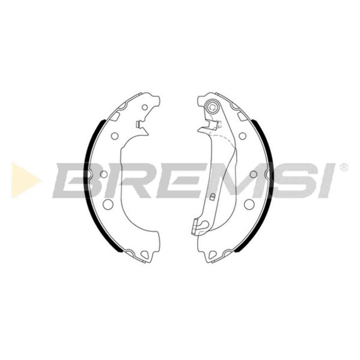 GF0250.JPG Kit Ganasce Freno Posteriore Ford Ecosport Gf0250 1782874 Bremsi