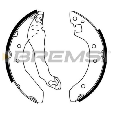 GF0267.JPG Kit Ganasce Freno Posteriore Austin Maestro Fastback (xc) Gf0267 S.f. Lucas Girling Bremsi
