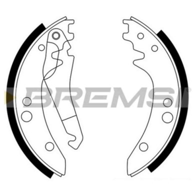GF0309.JPG Kit Ganasce Freno Posteriore Mercedes-benz T1 Furgonato T1 Pianale Piatto/telaio T1 Autobus Henschel 2-t Gf0309 42079