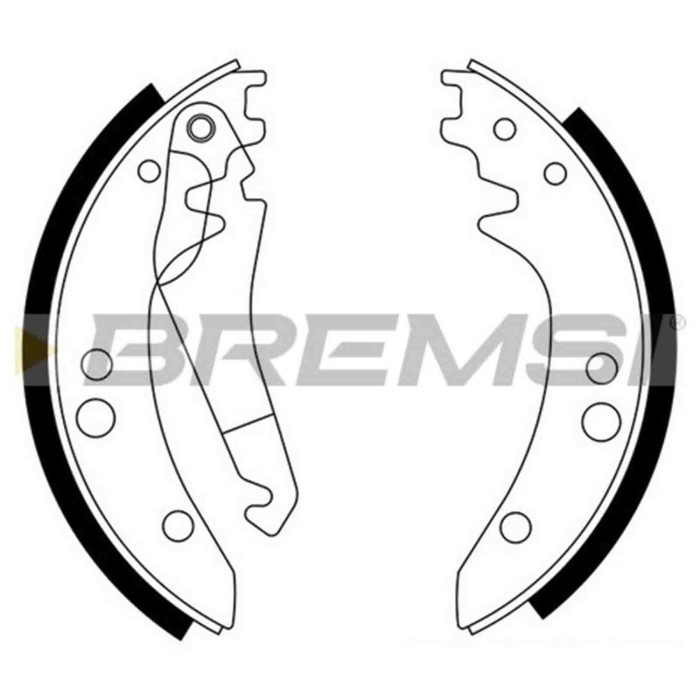 GF0309.JPG Kit Ganasce Freno Posteriore Mercedes-benz T1 Furgonato T1 Pianale Piatto/telaio T1 Autobus Henschel 2-t Gf0309 42079