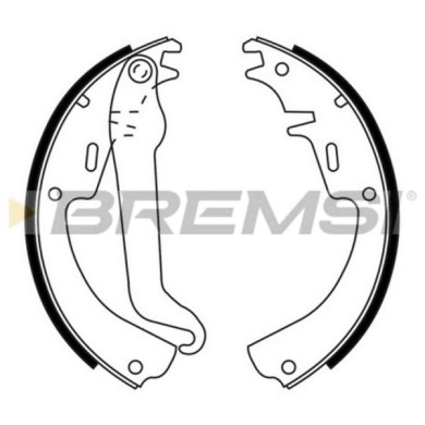 GF0345.JPG Kit Ganasce Freno Posteriore Opel Kadett D Station Wagon (35 36 45 46) Gf0345 1605773 S.f. Gen. Motors Bremsi
