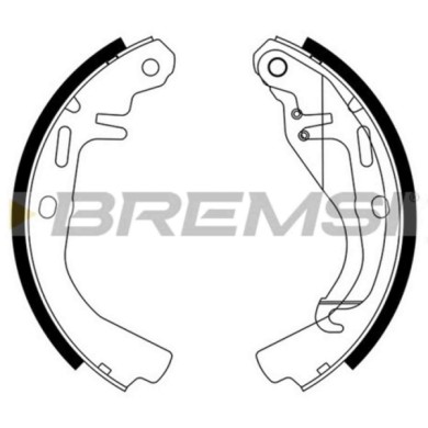 GF0348.JPG Kit Ganasce Freno Posteriore Opel Kadett D (31-34 41-44) Gf0348 1605478 S.f. Gen. Motors Bremsi