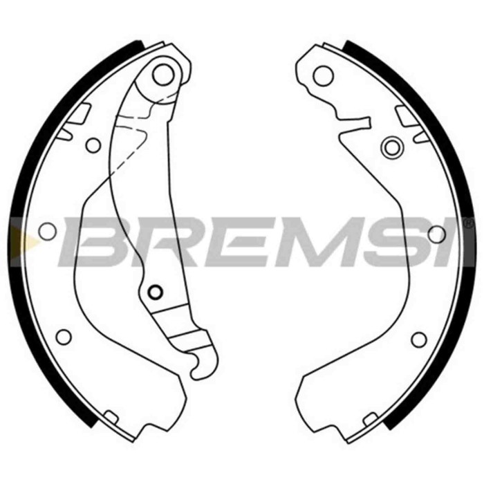 GF0350.JPG Kit Ganasce Freno Posteriore Opel Kadett D (31-34 41-44) Gf0350 1605055 S.f. Gen. Motors Bremsi
