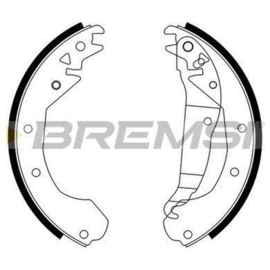 GF0351.JPG Kit Ganasce Freno Posteriore Opel Kadett D Station Wagon (35 36 45 46) Gf0351 1605059 S.f. Gen. Motors Bremsi