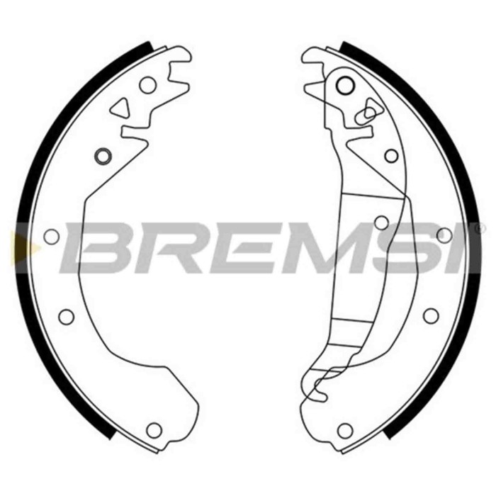 GF0351.JPG Kit Ganasce Freno Posteriore Opel Kadett D Station Wagon (35 36 45 46) Gf0351 1605059 S.f. Gen. Motors Bremsi