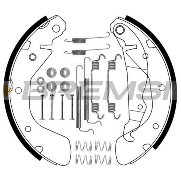 GF0354-1.JPG Kit Ganasce Freno Posteriore Chevrolet Lanos Tre Volumi Gf0354-1 96405132 Bremsi