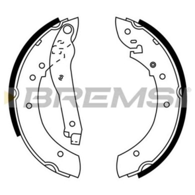 GF0380.JPG Kit Ganasce Freno Posteriore Peugeot 505 505 Break 504 Pick-up Gf0380 424101 S.f. Lucas Girling Bremsi