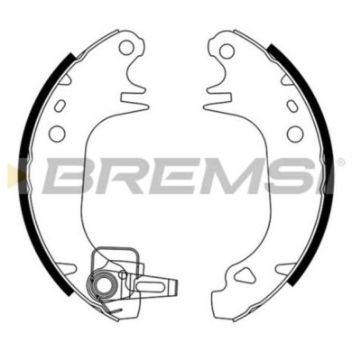 GF0382.JPG Kit Ganasce Freno Posteriore Citroen Ax (za-) Gf0382 S.f. Bendix Bremsi