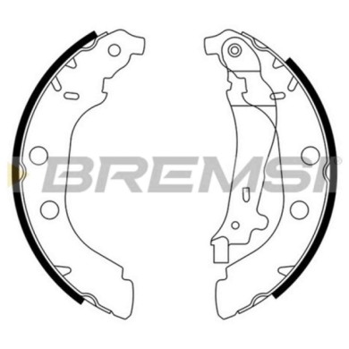 GF0385.JPG Kit Ganasce Freno Posteriore Peugeot 406 406 Break 406 Coupú Gf0385 4241j4 S.f. Bendix Bremsi