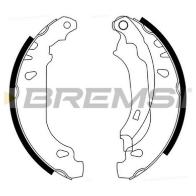 GF0386.JPG Kit Ganasce Freno Posteriore Peugeot 206 2 Volumi/coda Spiovente 206 Sw 206+ 206 Cc 206 Tre Volumi Gf0386 42418l S.f.