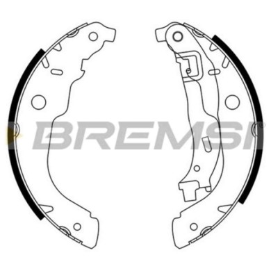 GF0389.JPG Kit Ganasce Freno Posteriore Peugeot 207 (wa Wc) Gf0389 4241n3 S.f. Bosch Bremsi