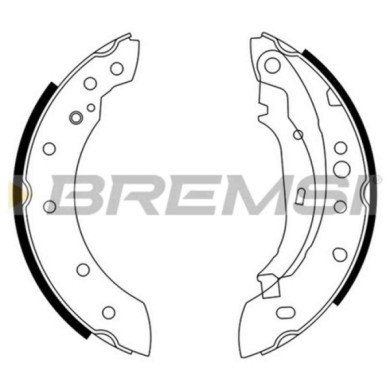 GF0391.JPG Kit Ganasce Freno Posteriore Citroen Zx (n2) Gf0391 S.f. Bosch Bremsi