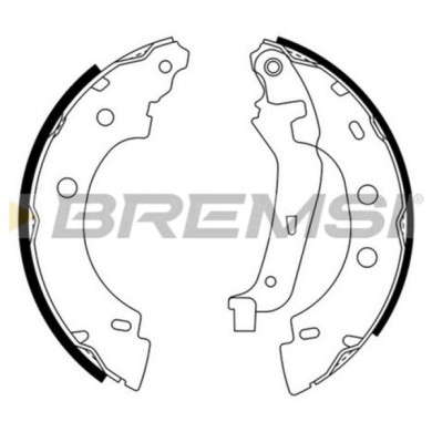 GF0400.JPG Kit Ganasce Freno Posteriore Renault Kangoo Kangoo Express Nissan Kubistar Furgonato Gf0400 77 01 205 523 S.f. Bosch 