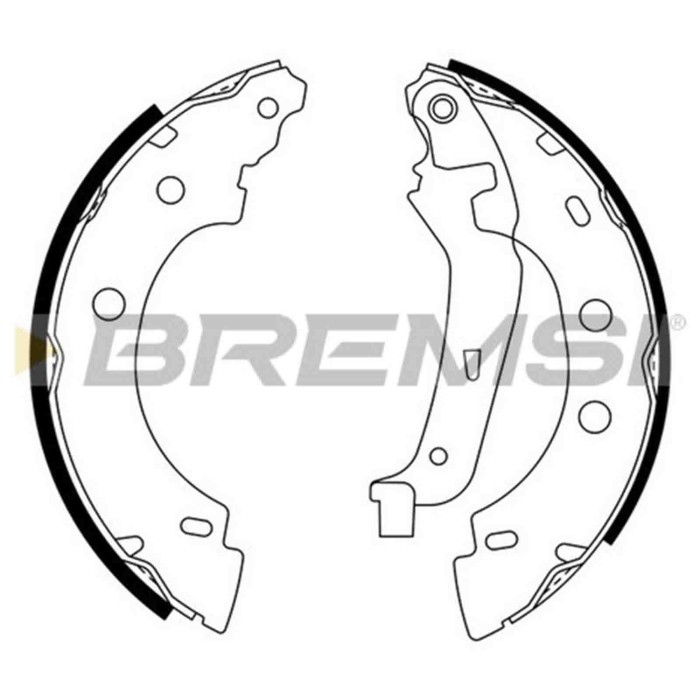 GF0400.JPG Kit Ganasce Freno Posteriore Renault Kangoo Kangoo Express Nissan Kubistar Furgonato Gf0400 77 01 205 523 S.f. Bosch 
