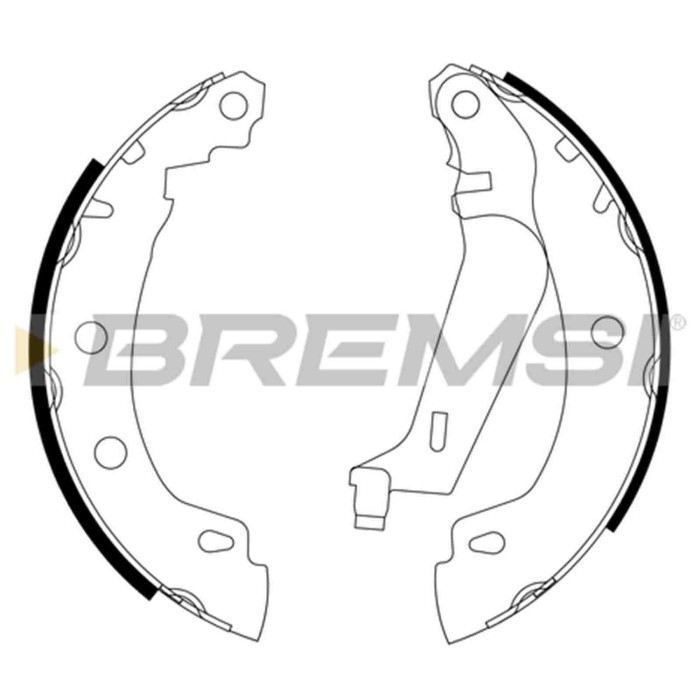 GF0405L.JPG Kit Ganasce Freno Posteriore Renault Megane I (ba0/1) Gf0405l S.f. Bendix Bremsi