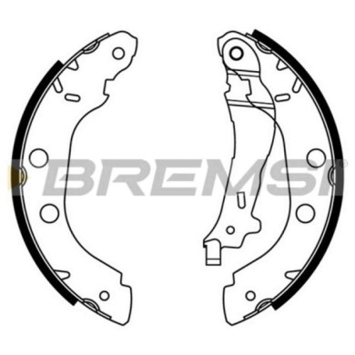 GF0407.JPG Kit Ganasce Freno Posteriore Nissan Primera (p11) Gf0407 44060-7e625 S.f. Bendix Bremsi